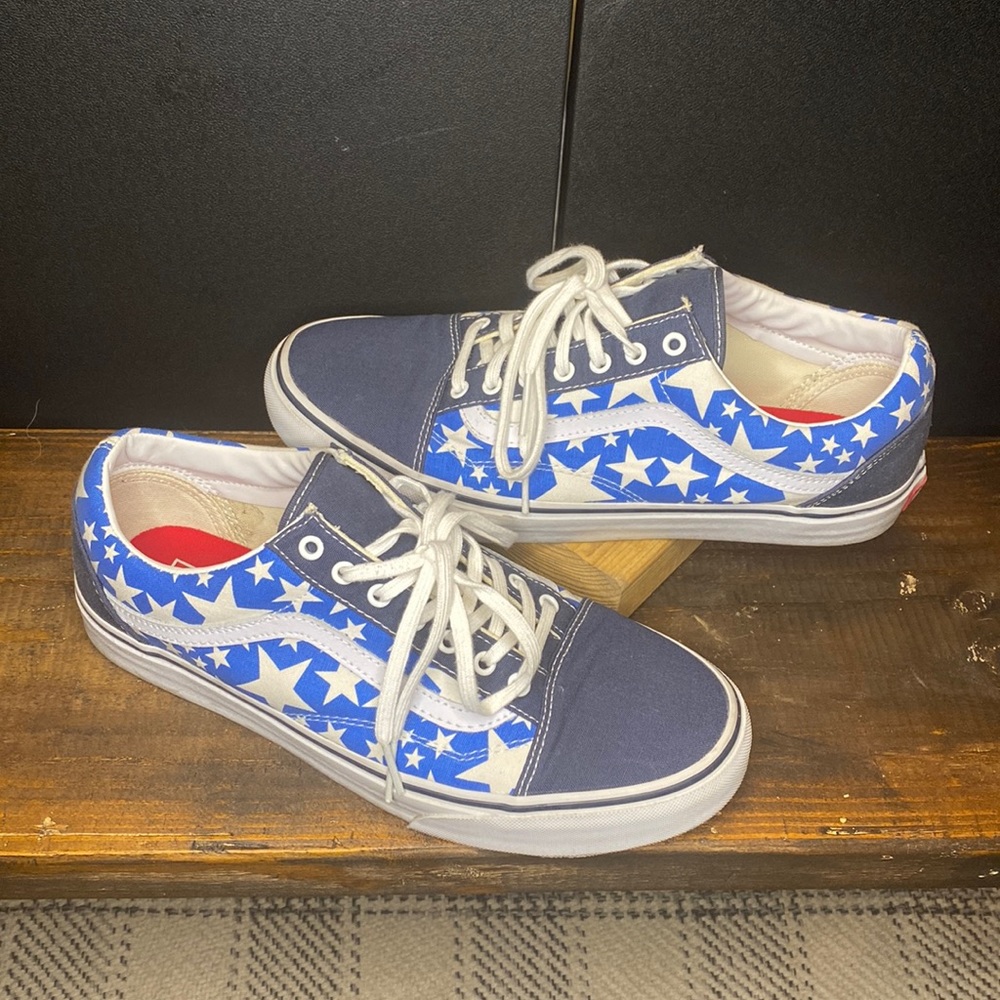 Vans - blues and stars size 10